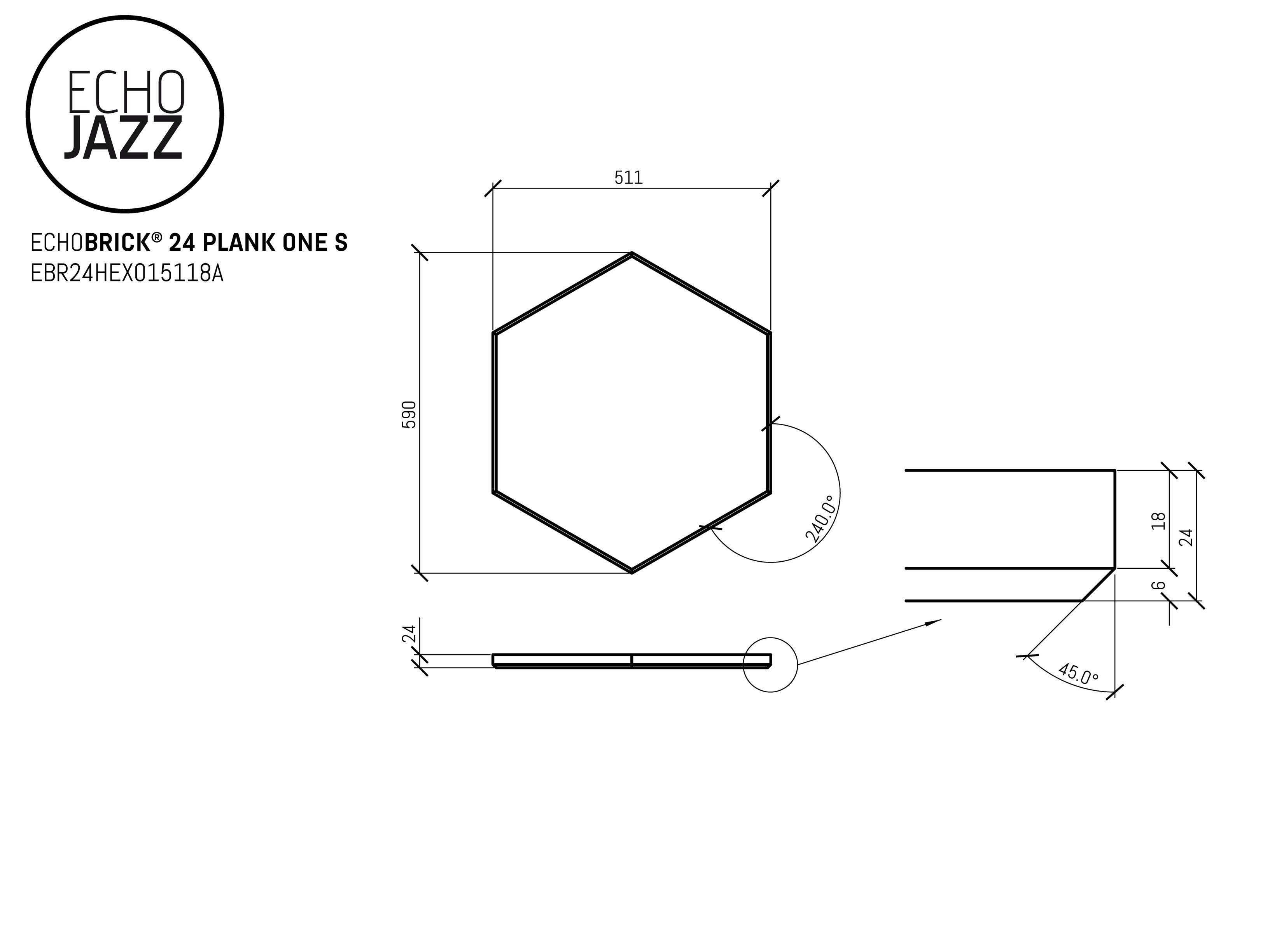 ПЭТ акустическая панель ECHOJAZZ ECHOBRICK® ARCH-00149755 - Вид №20