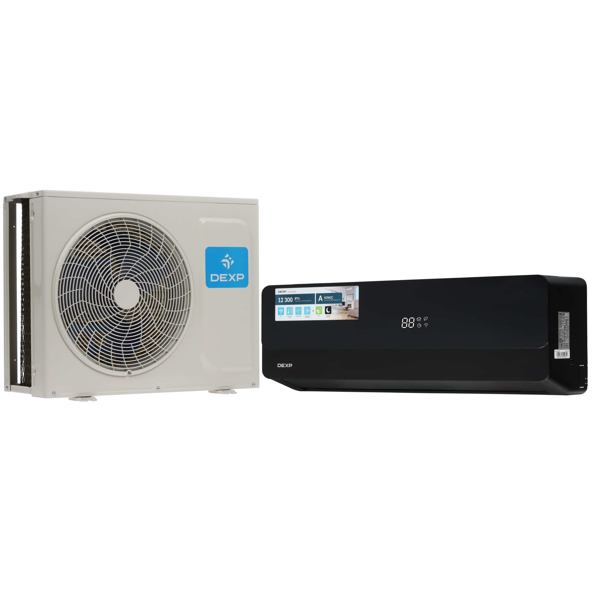 9017829 Кондиционер настенный сплит-система DEXP AC-CD12ONF-B черный STDN-0040055