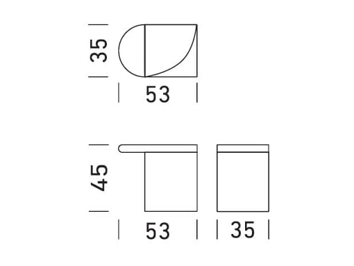 Высокий журнальный столик из шпона Dienne Salotti TETRIS HIGH SP ARCH-00051928 - Вид №2