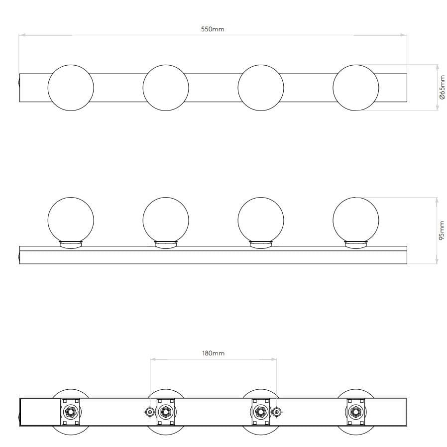 Стальной светодиодный настенный светильник Astro Lighting CABARET 4 ARCH-00104524 - Вид №13