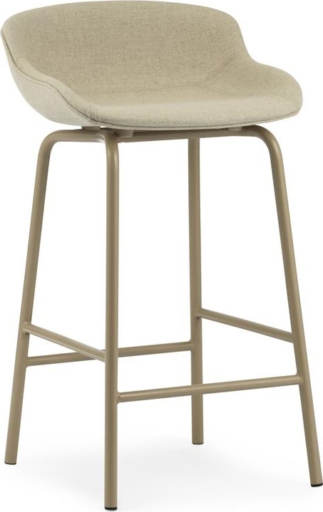 604061 Барный стул , 65 см, стальной песок, основная обивка, лен Normann Copenhagen Hyg 