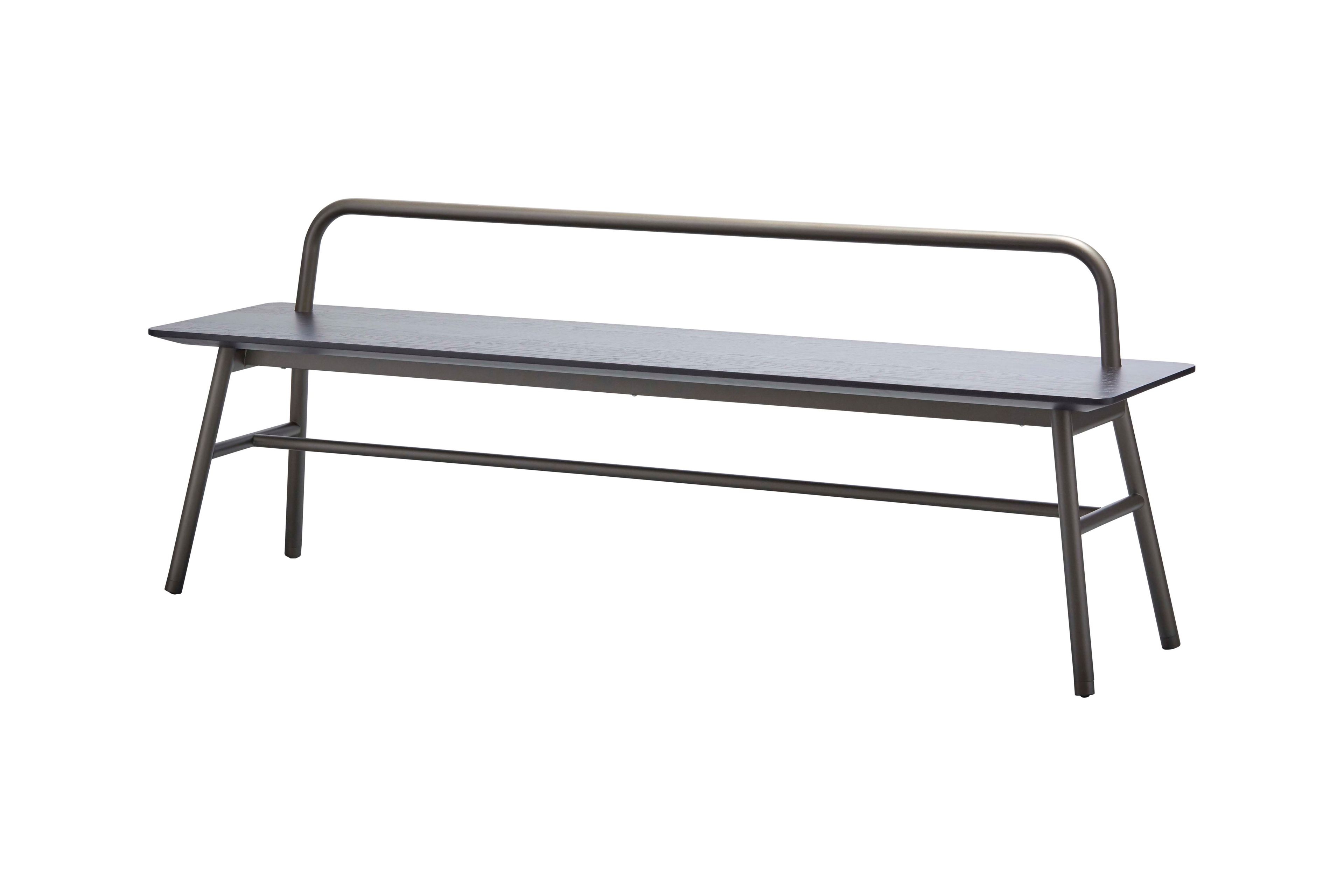 Скамья из ясеня со спинкой SP01 Holland ARCH-00125170