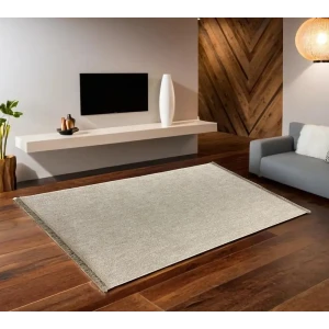 Ковер OZKAPLAN KARPET Vegas бежевый 80x150 см с петлевым ворсом 89374969