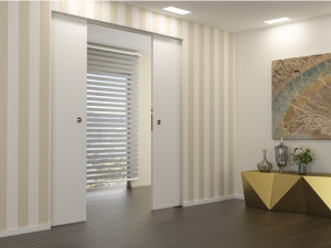 Раздвижные двери заподлицо стены