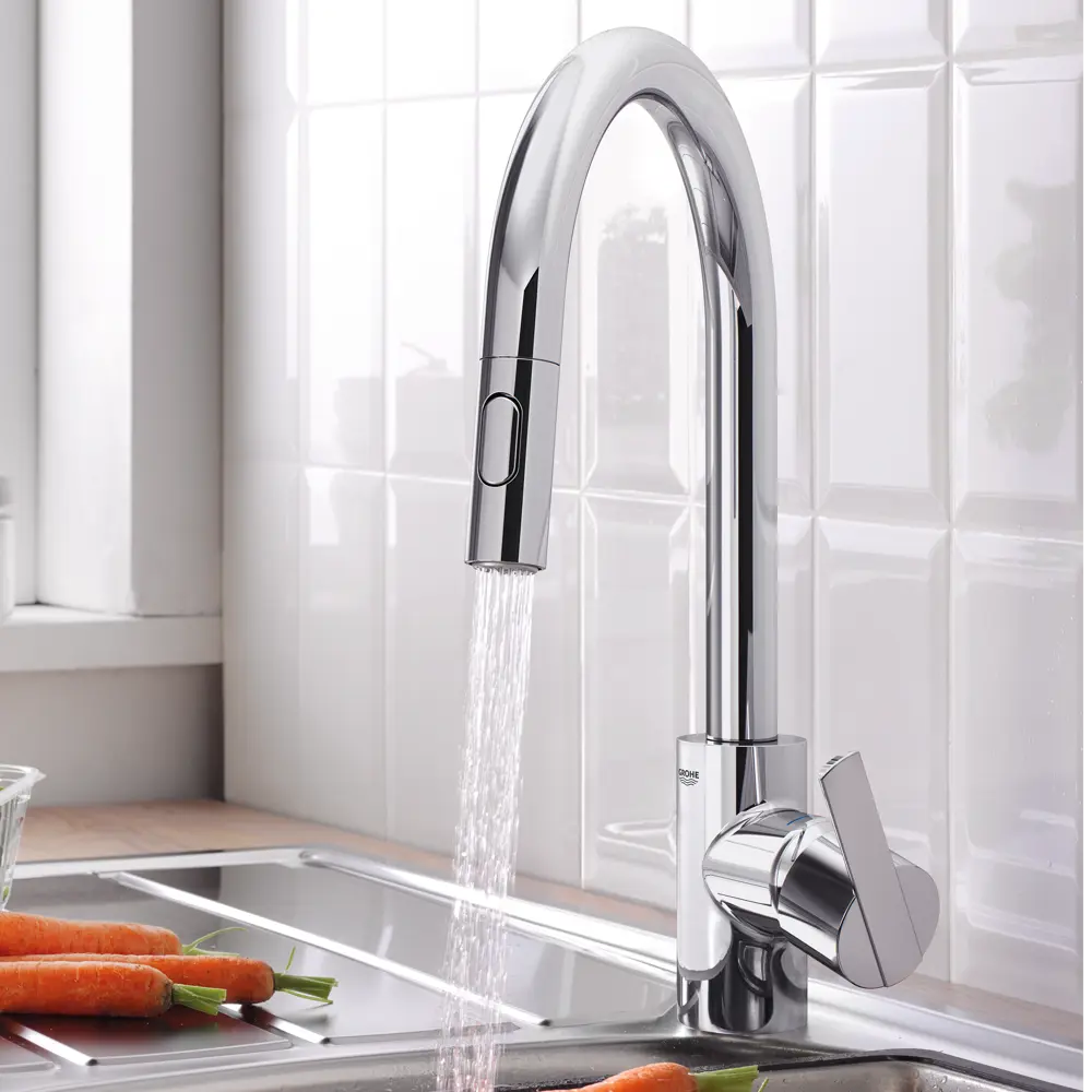 Смеситель для кухни GROHE Feel выдвижной, цвет хром Feel Clova STLM-2209415 - Вид №17
