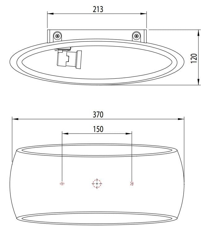 Керамический настенный светильник с регулируемой яркостью Astro Lighting ARIA 300 / 370 ARCH-00010400 - Вид №6