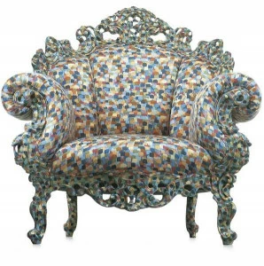 Cappellini Кресло из разноцветной ткани Proust Pr_1 - pr_2