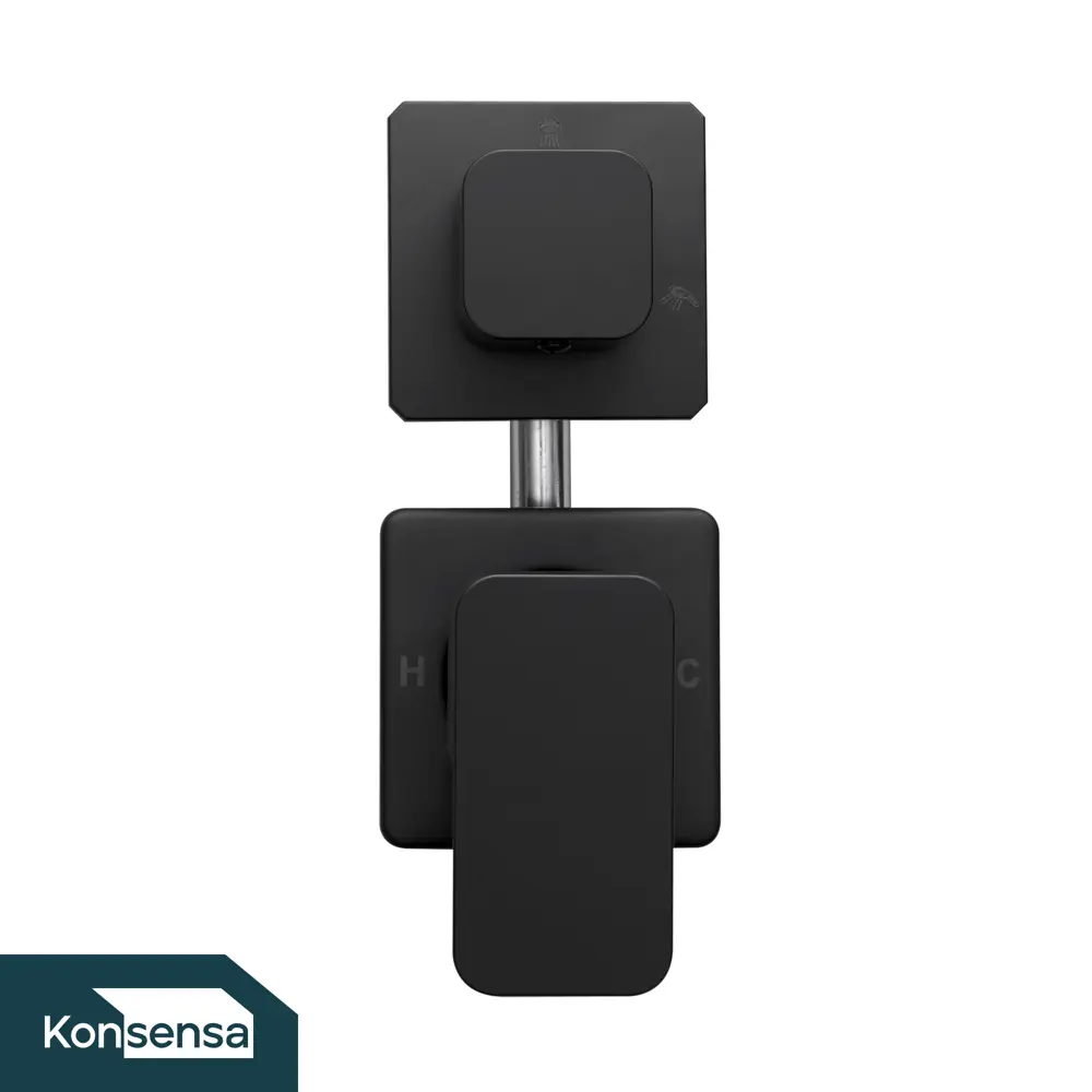 Смеситель для душа KONSENSA Бруклин однорычажный цвет черный STLM-2194685 - Вид №1