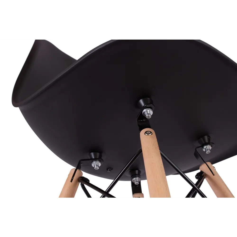 Стул Fitz STF-02-02 47x45x43 см ножки дерево/коричневый сиденье полипропилен цвет черный 87746732 STLM-2104997 Santreyd  - Вид №5
