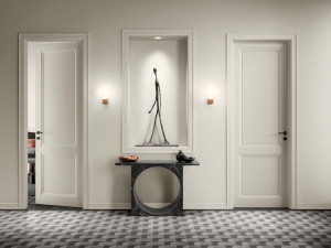 Лакированная распашная дверь