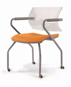Luxy Офисный стул из полипропилена с подлокотниками на колесиках Aire jr