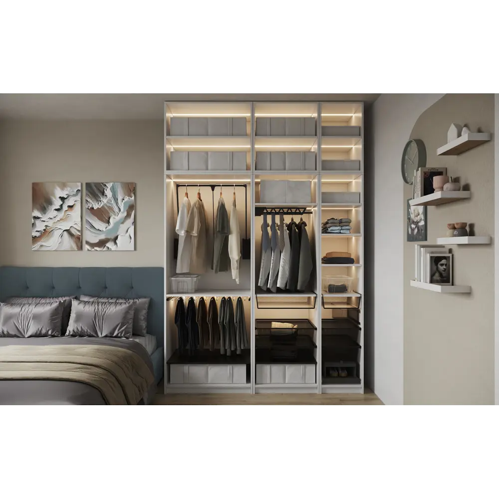 Полка для шкафа Лион 60x54.5 см KONSENSA МДФ цвет черный STLM-2120803 - Вид №9