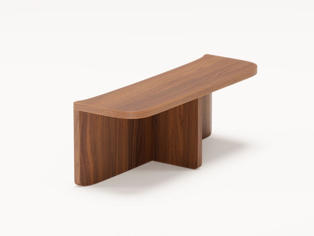 Прямоугольный низкий журнальный столик из грецкого ореха Wewood купол ARCH-00056771 - Вид №1