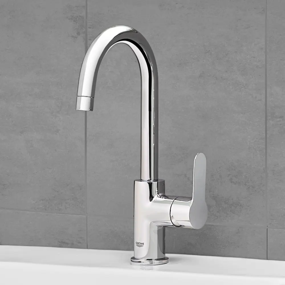 Смеситель для раковины  Grohe Start Edge однорычажный цвет хром STLM-2101450 - Вид №1