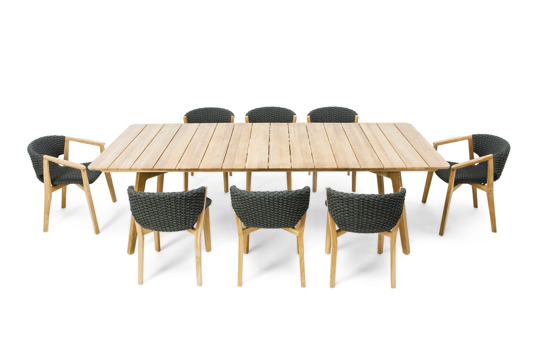 Деревянный прямоугольный садовый стол Ethimo вязать ARCH-00117125 - Вид №5