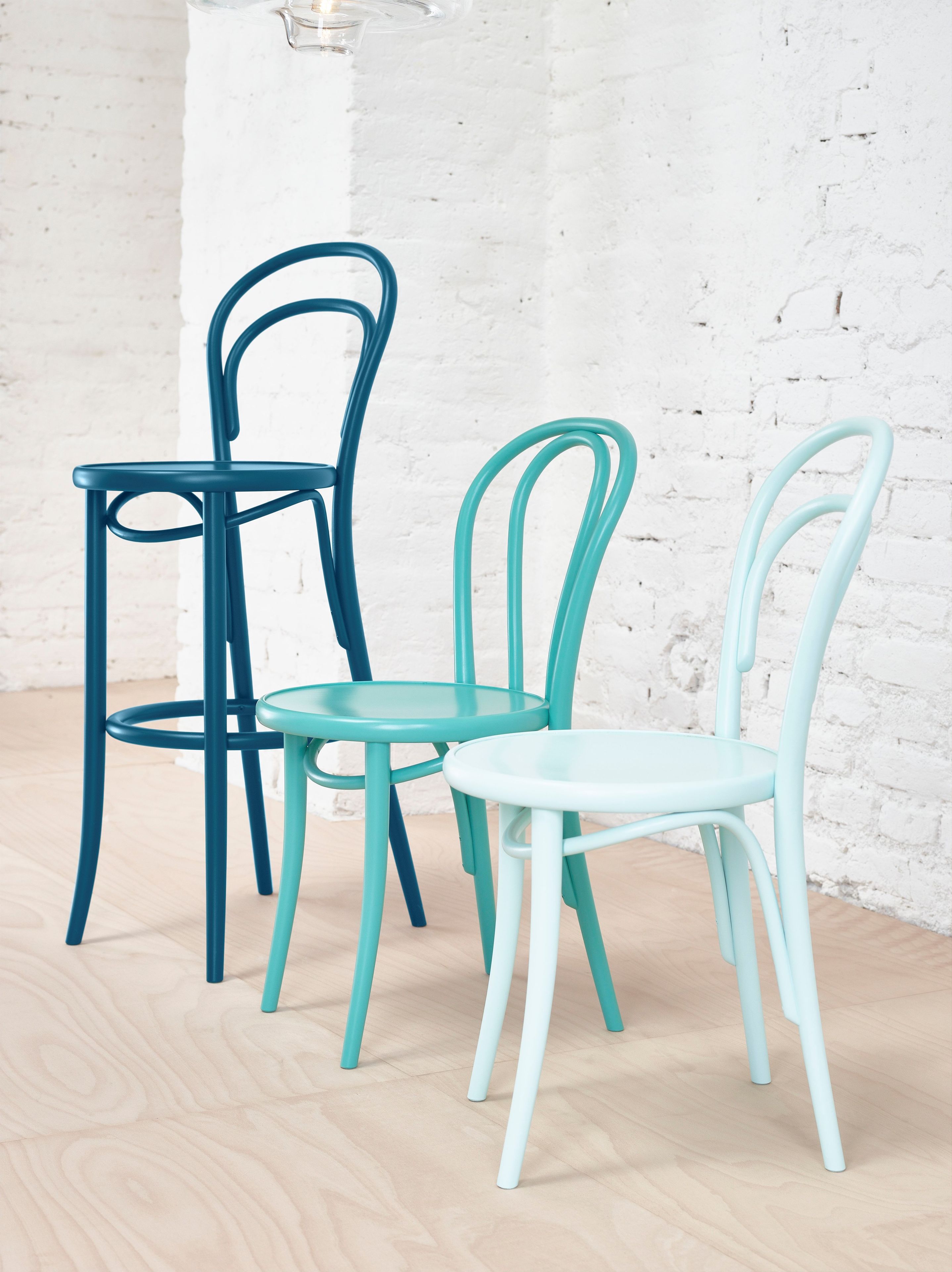 Высокий деревянный табурет с подставкой для ног TON N° 14 ARCH-00046764 - Вид №5