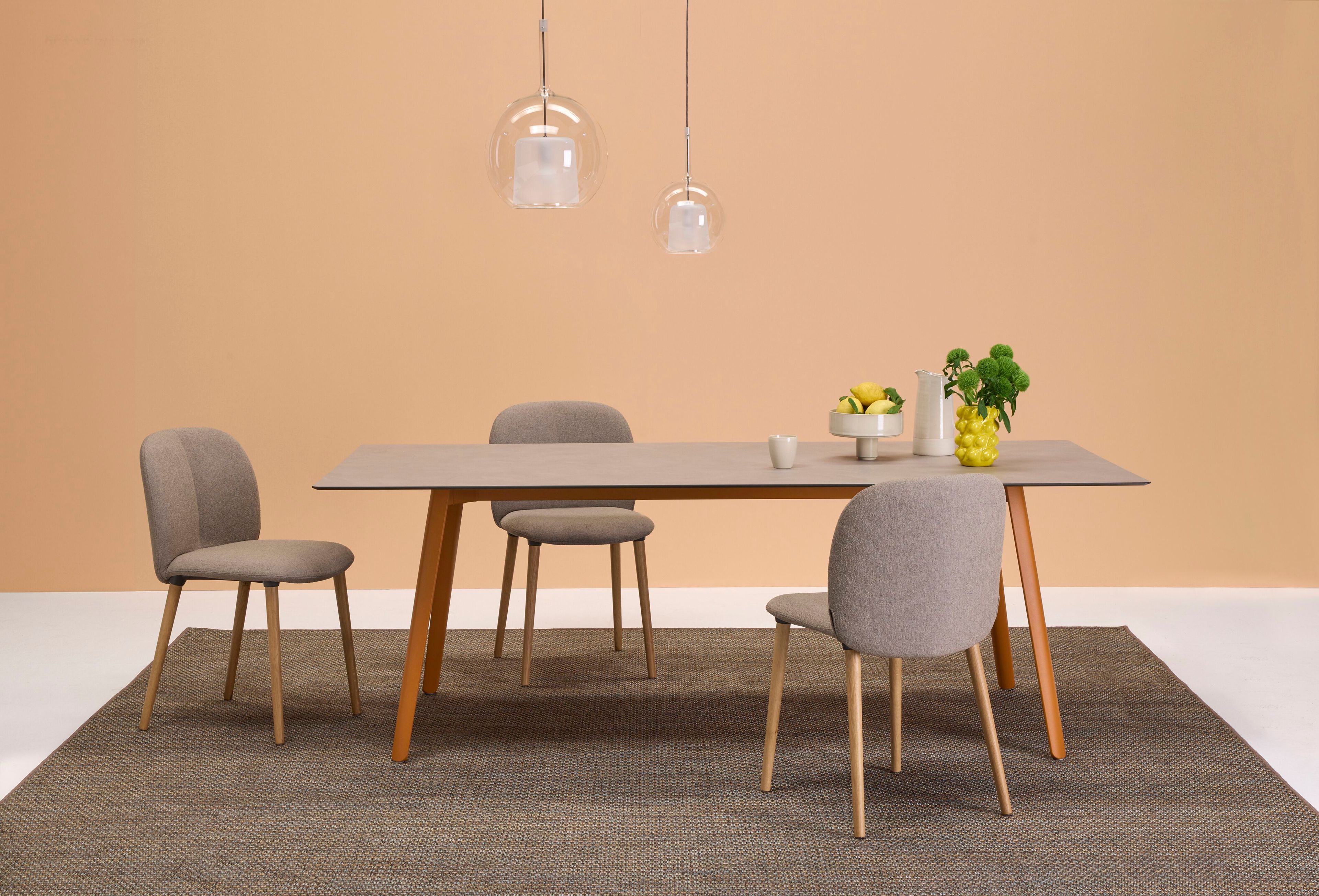 Тканевый мягкий стул с деревянными ножками S-CAB Mentha ARCH-00093747 - Вид №3