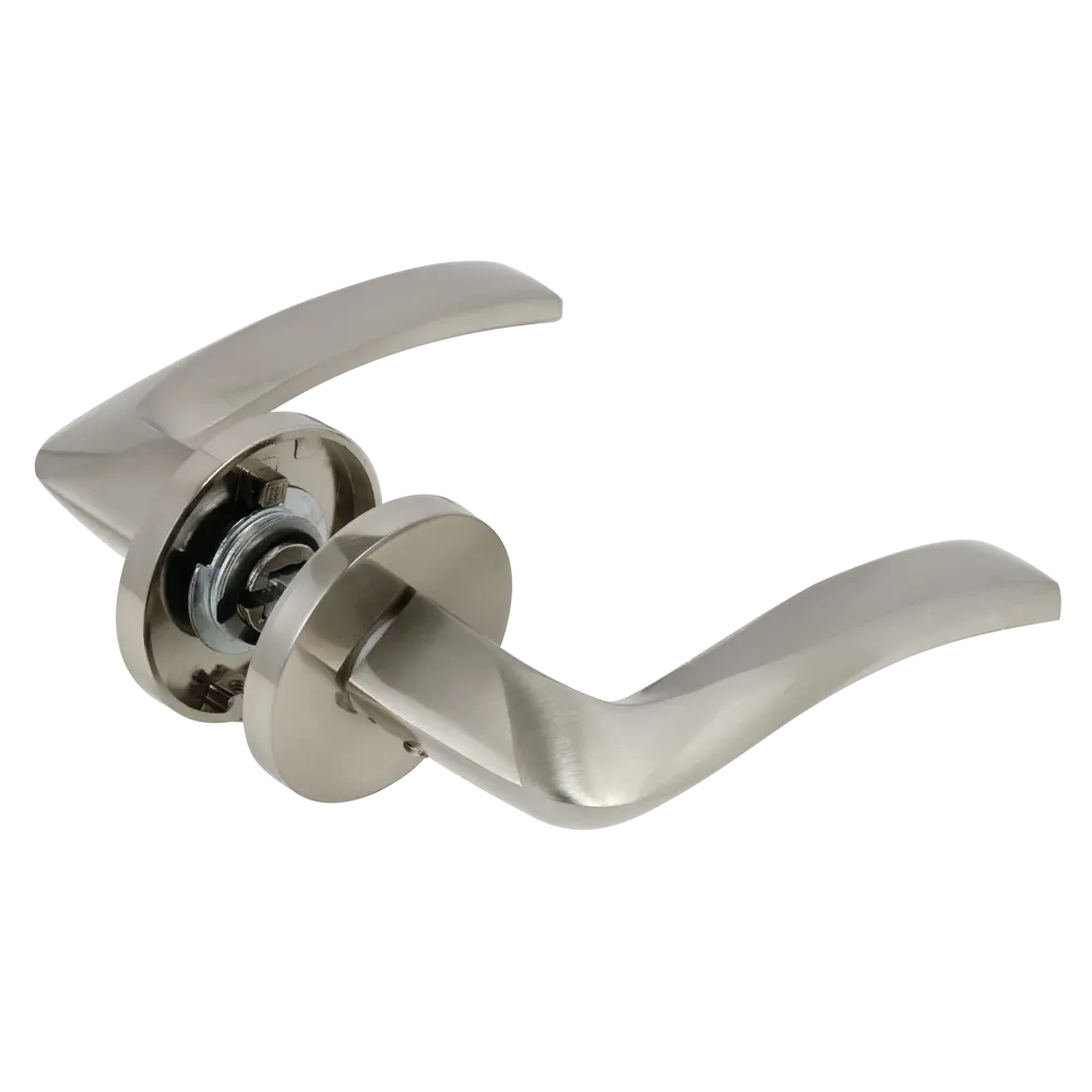 Дверные ручки EDSON для межкомнатных дверей в стиле никель 85168701 STLM-0059349