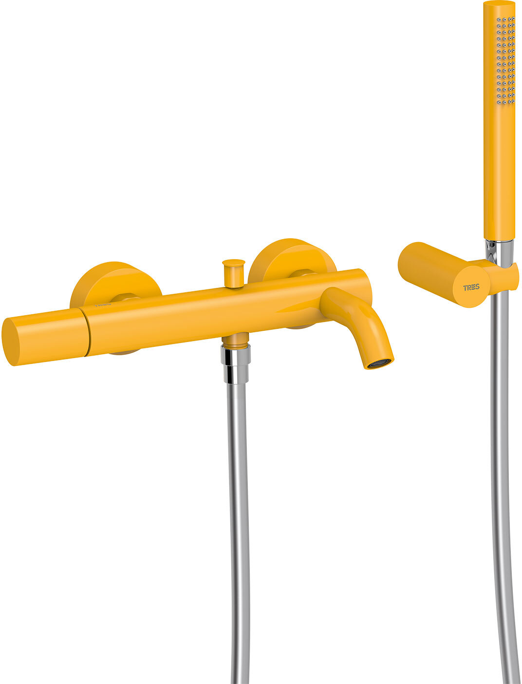 РАБОЧИЙ настенный смеситель с одной ручкой для ванны и душа-26117001TAM TRES