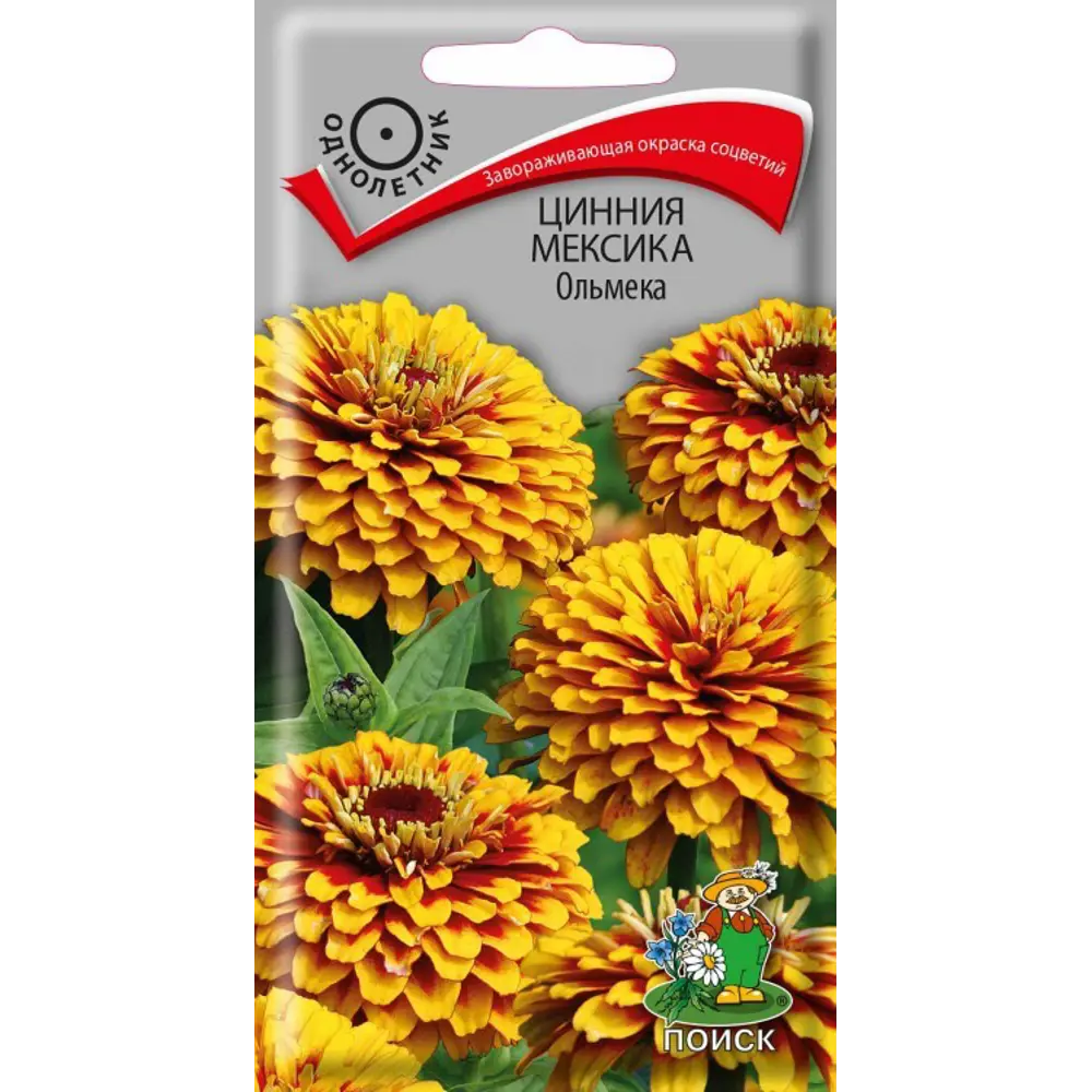 Семена цветов Цинния Мексика Ольмека желтая Поиск 82424771 STLM-2016111 