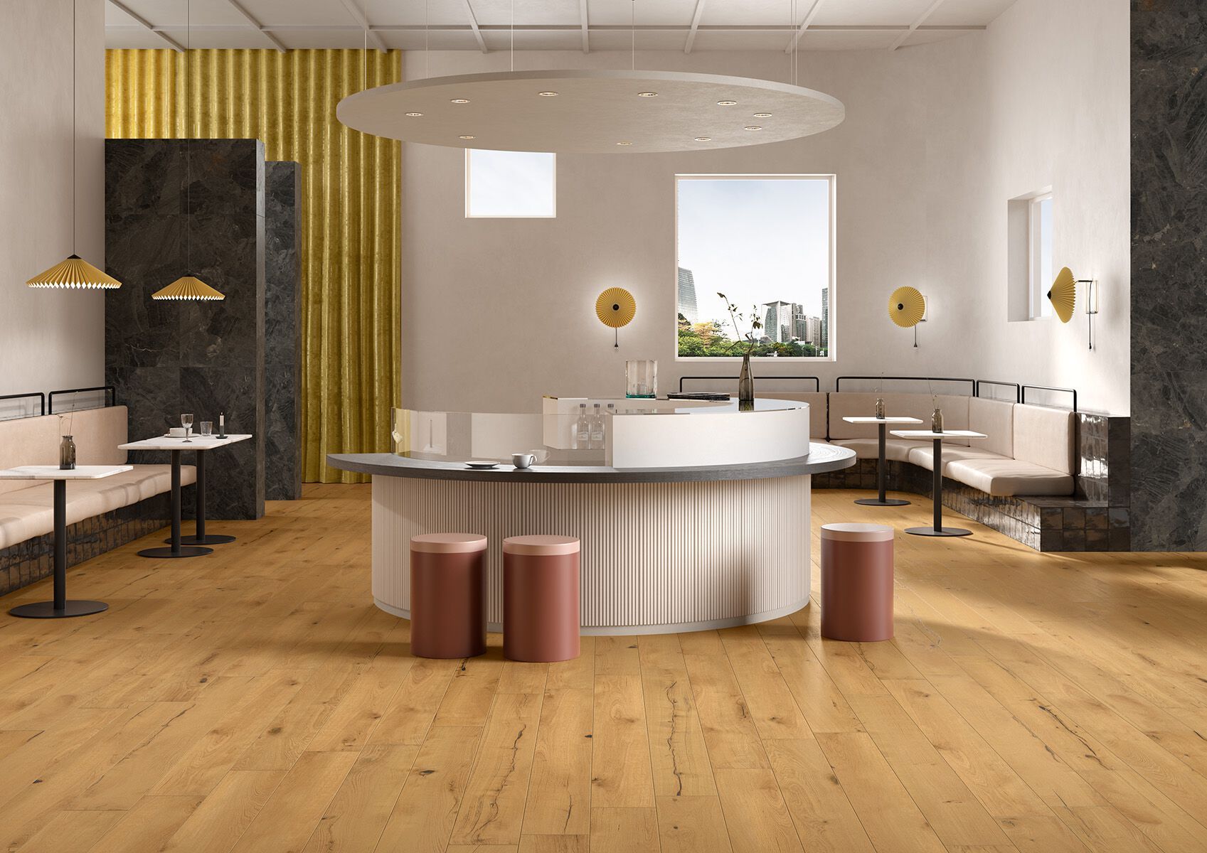 Пол / облицовка керамогранита под дерево Revigrés ARCH-00042166 - Вид №2