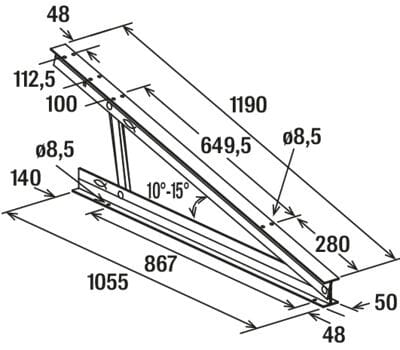 Аксессуар для алюминиевой фотоэлектрической системы FISCHER Fischer STFN ARCH-00149602 - Вид №9