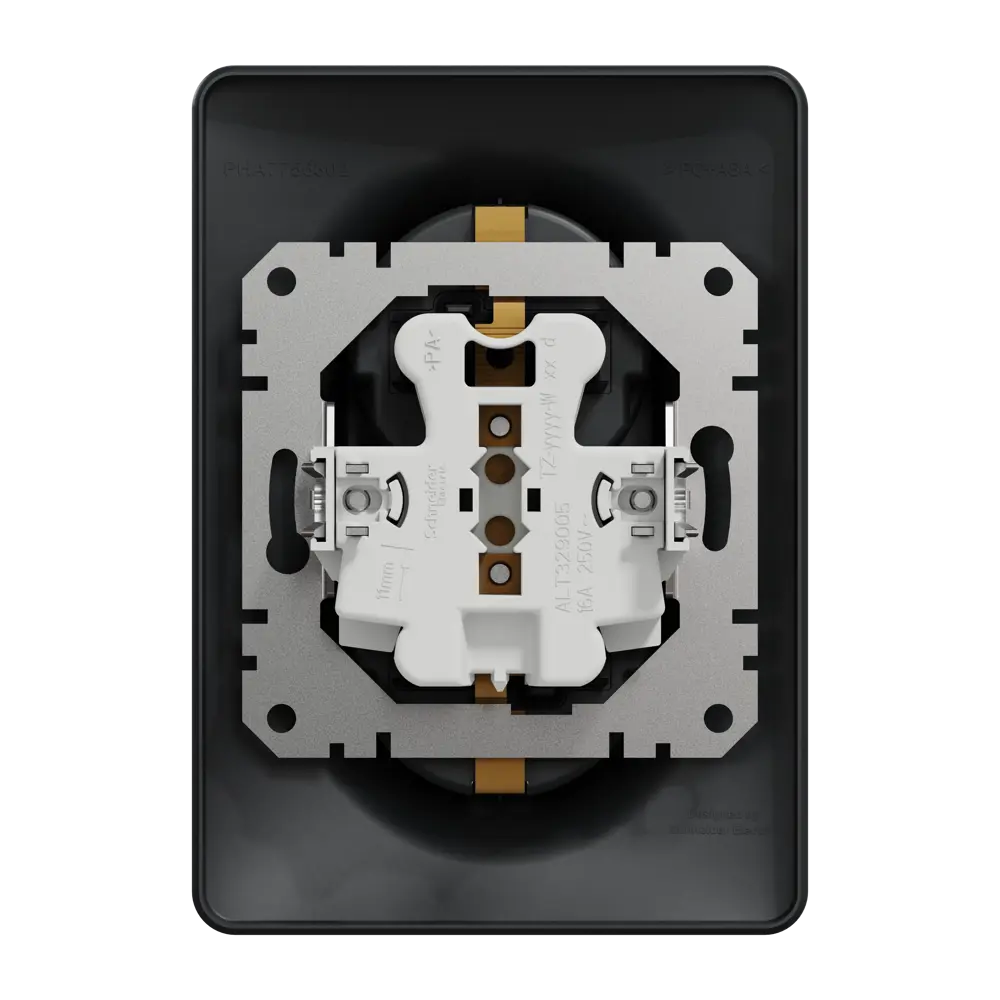 Розетка двойная встраиваемая Systeme Electric Sedna Design с заземлением, цвет антрацит STLM-2153035 - Вид №2