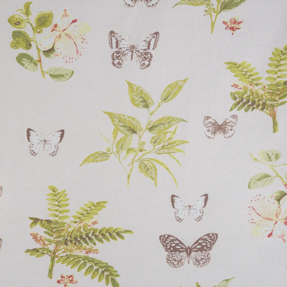 Ткань сатен «Бабочки» 280 см цвет бежевый TEX REPUBLIC STLM-2122116