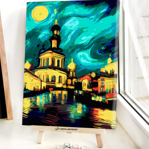 90718981 Картина по номерам Ван Гог рисует Санкт Петербург 30х40 см STLM-0353325 RED PANDA