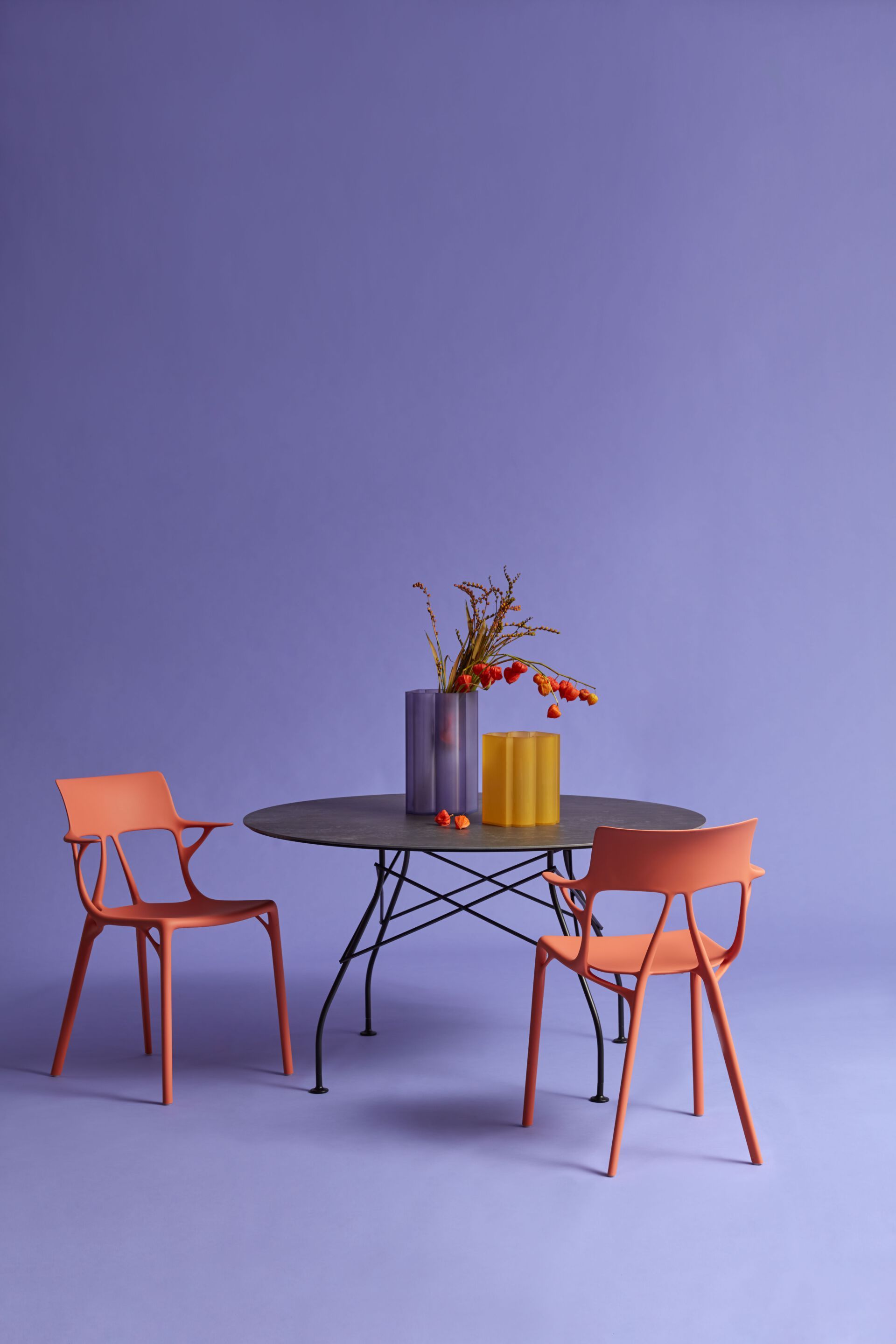 Стул из переработанного инженерного пластика с подлокотниками Kartell A. I ARCH-00030054 - Вид №16