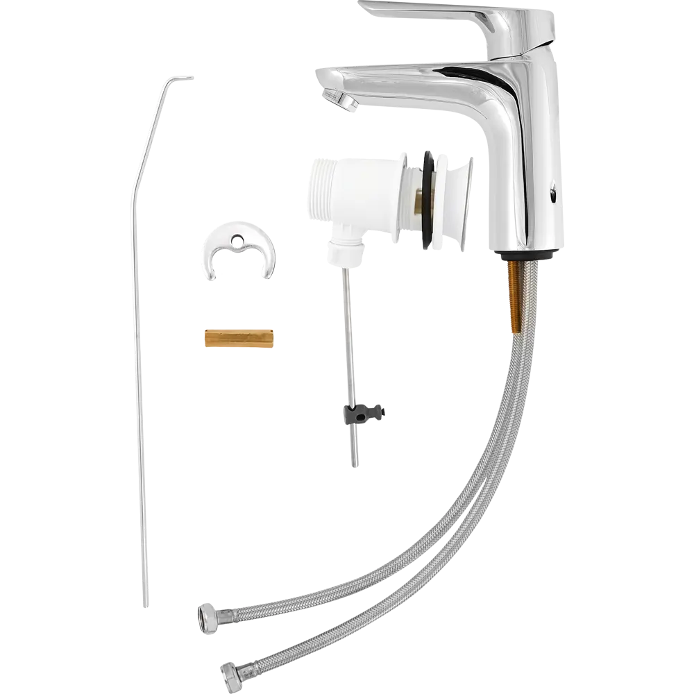 Смеситель для раковины Hansgrohe Logis E однорычажный с высоким изливом цвет хром STLM-2103235 - Вид №3