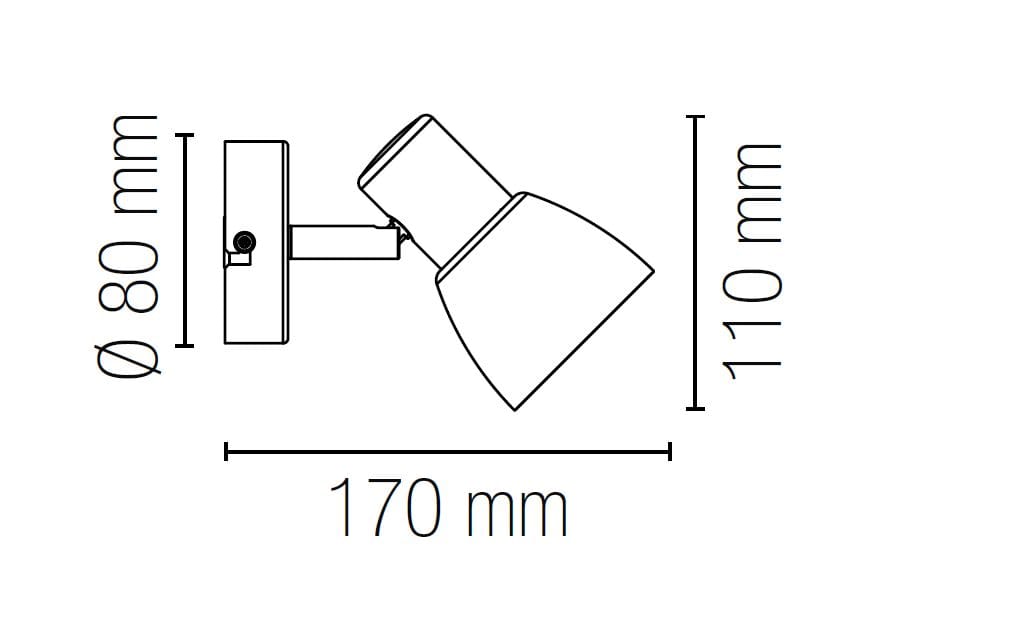 Металлический настенный светильник / потолочный светильник Fan Europe Lighting INTEC ARCH-00038915 - Вид №2