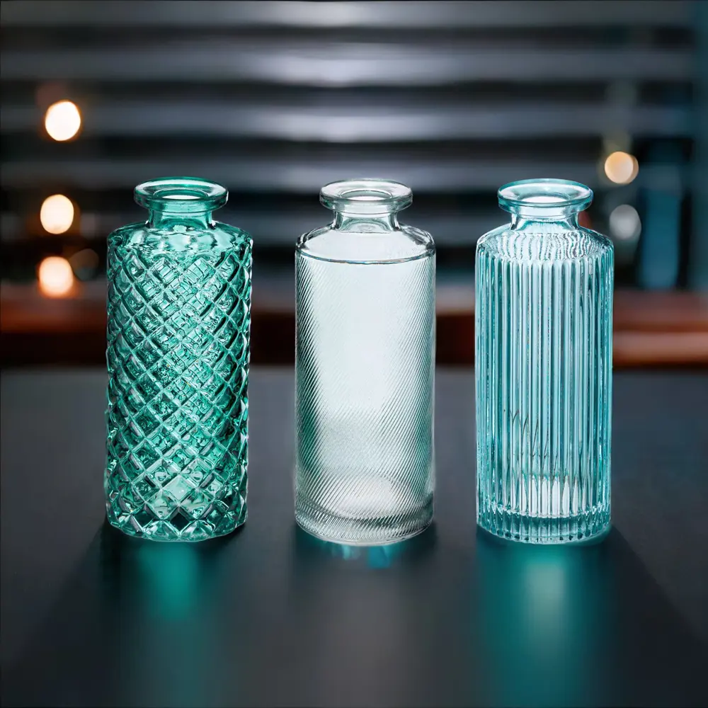 Набор декоративных ваз 189192A стекло цвет зеленый 13.2 см, 3 шт Atmosphera STLM-2171347 - Вид №4