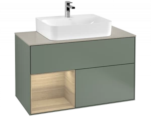 Villeroy&Boch Тумба под раковину Прямоугольная версия F113PCGM Finion Olive Matt Lacquer