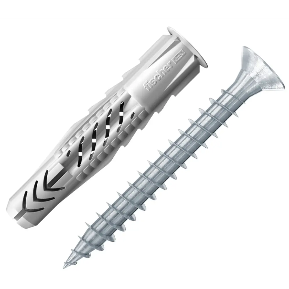 Дюбель универсальный Fischer Ux8x50 мм, нейлон/сталь, 25 шт. 83712507 STLM-2086126 