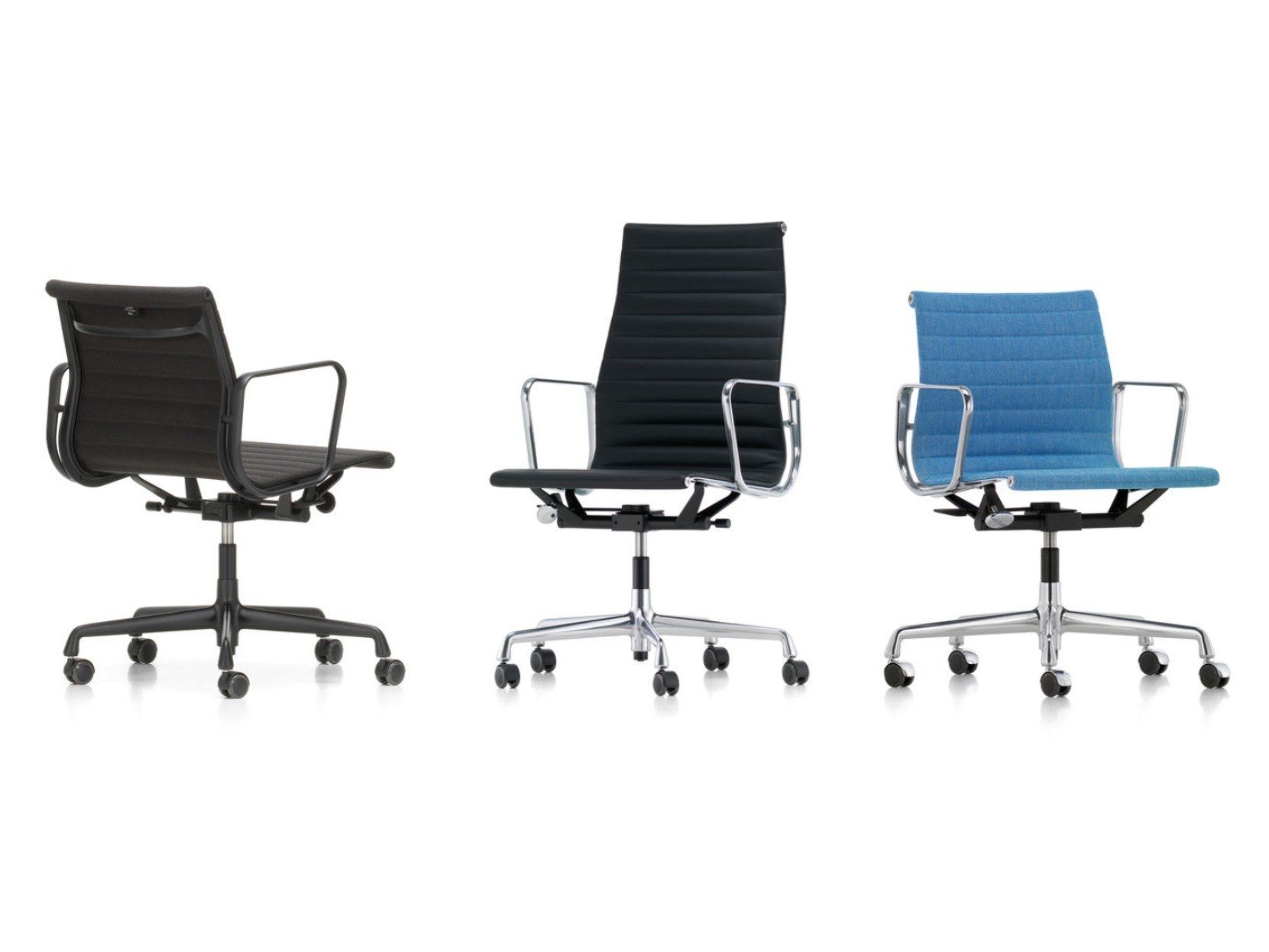 Ткань поворотный операционный офисный стул с подлокотниками VITRA Eames Aluminium Group ARCH-00062946 - Вид №4