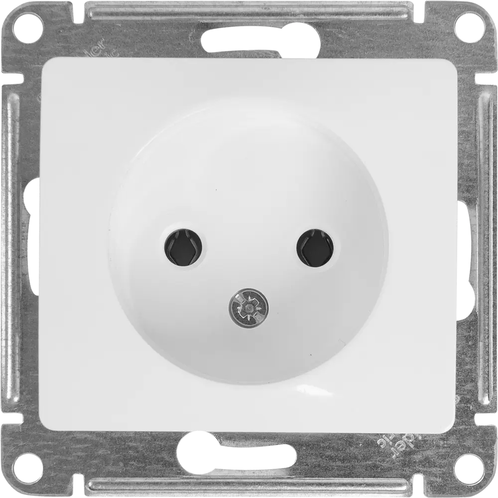 Розетка встраиваемая Systeme Electric Glossa без заземления цвет молочный STLM-2173587