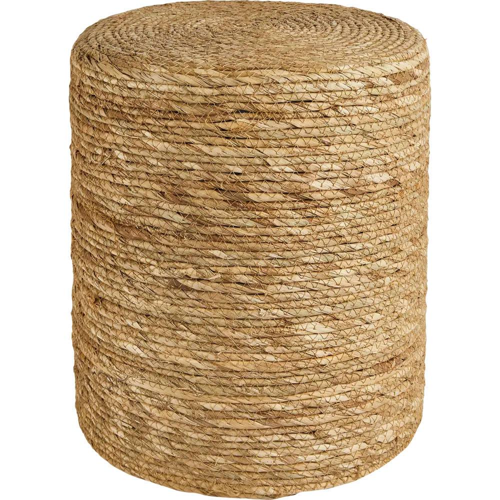 Пуф с плетеной обивкой Atmosphera коричневый 34x41.5 см STLM-2203367