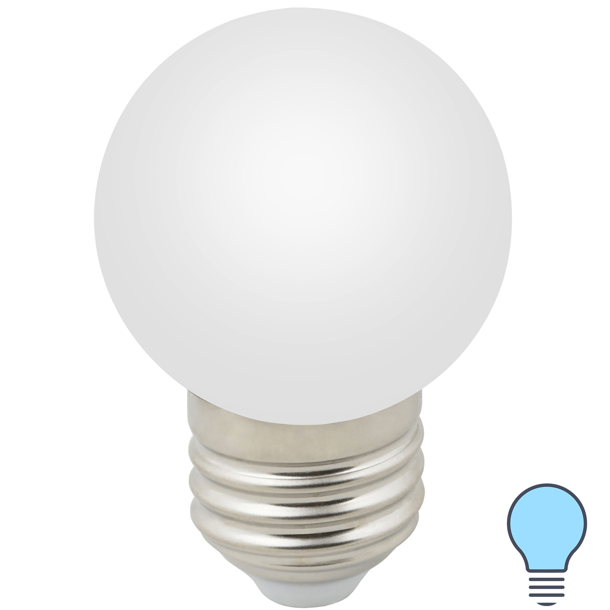 82422137 Лампа светодиодная E27 220 В 1 Вт шар матовый 80 лм белый свет STLM-0027068 VOLPE