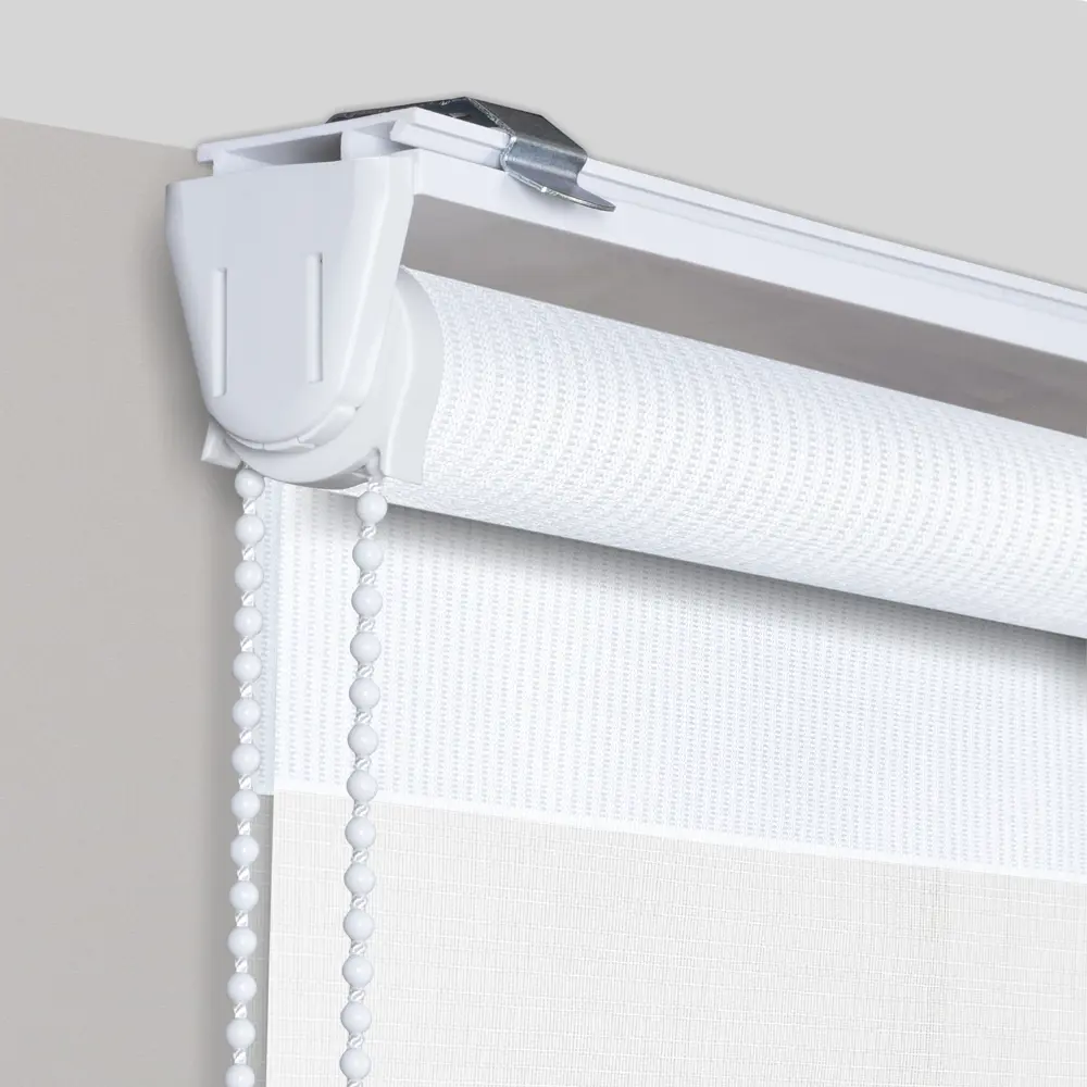 Рулонная штора день-ночь MIAMOZA Петер 100×160 см белая 89411342 STLM-1575154 - Вид №1