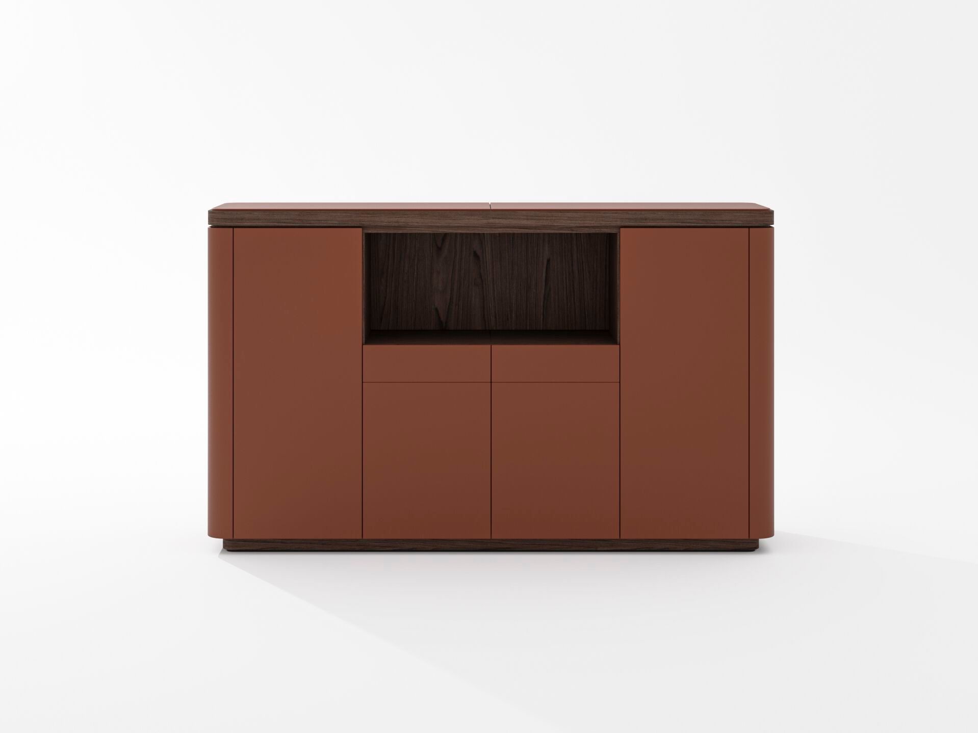 Кожаный офисный шкаф PROF Flow ARCH-00123767 - Вид №1