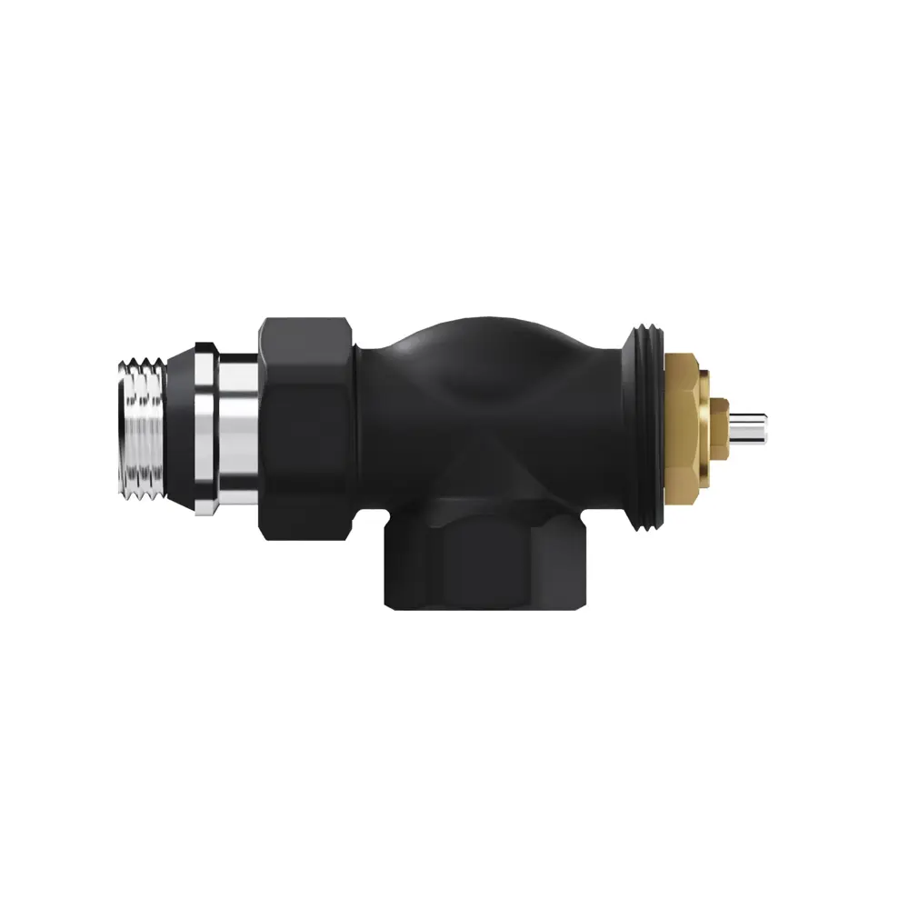 Термостатический комплект для радиатора осевой Royal Thermo Design 1/2" латунь цвет черный STLM-2139043 - Вид №3