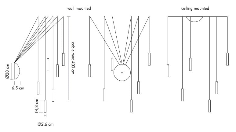 Выдувное стекло светодиодный подвесной светильник Album сигара ARCH-00130101 - Вид №3