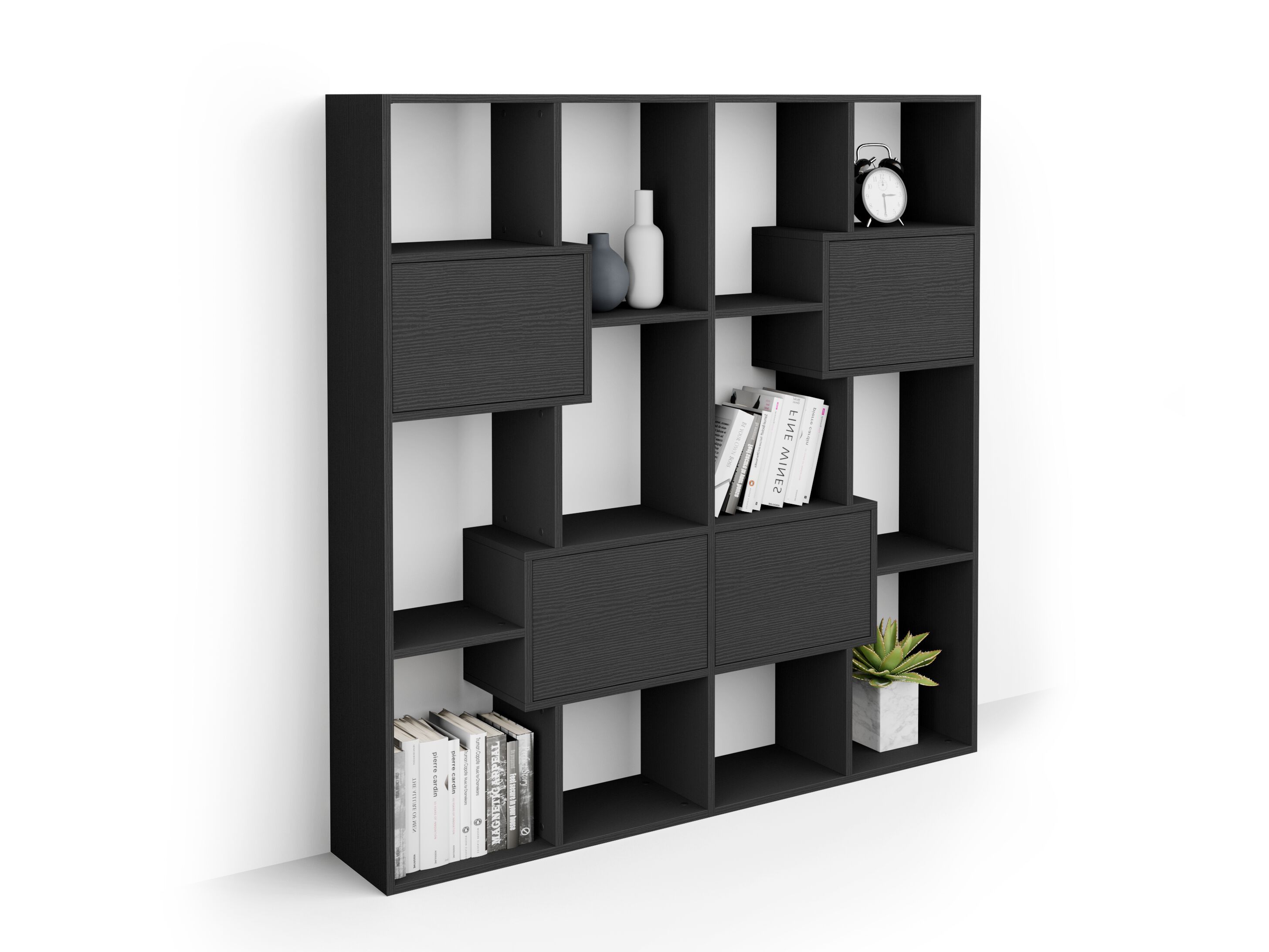 Отдельно стоящий книжный шкаф в облагороженном Mobili Fiver IACOPO ARCH-00039362