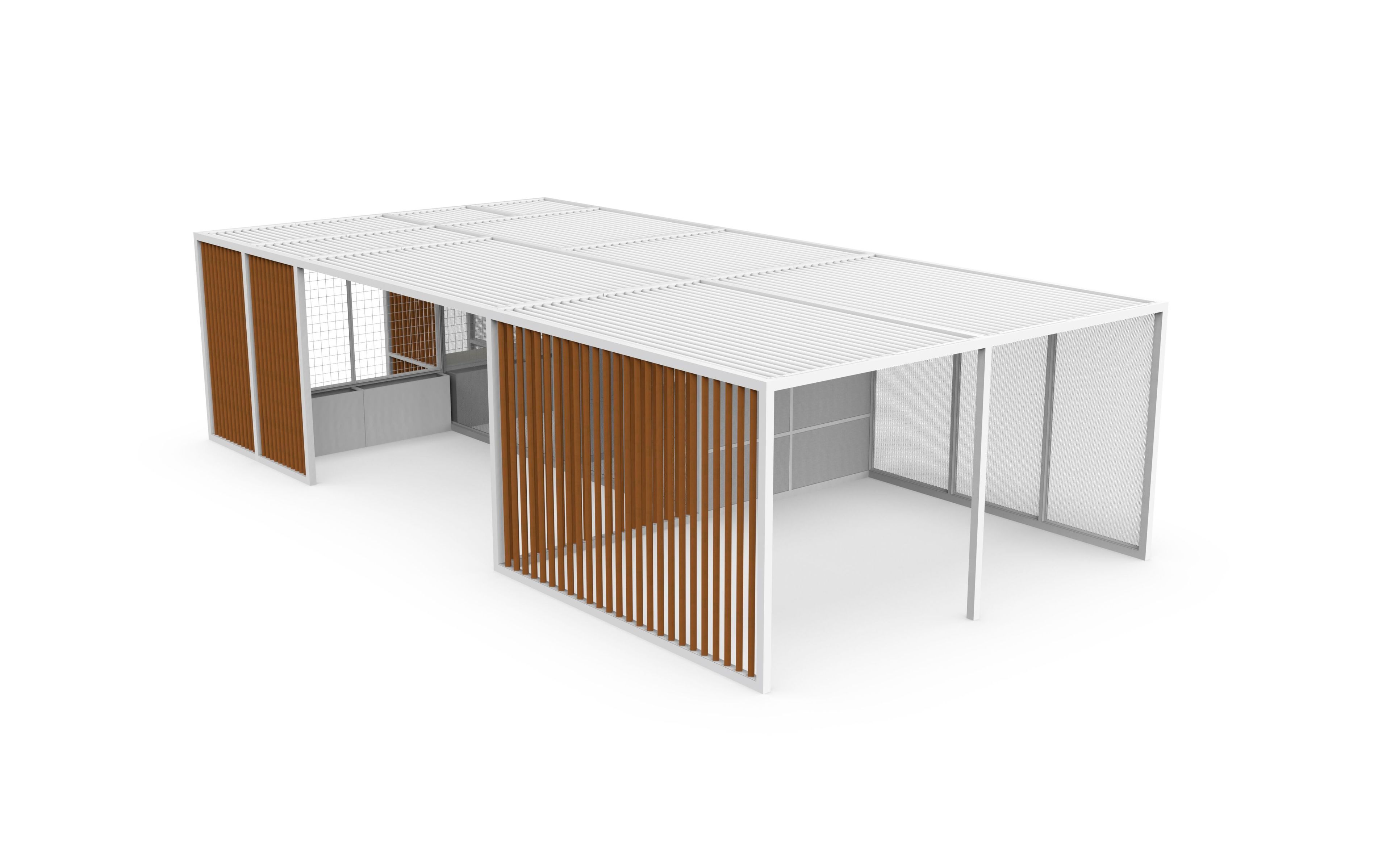 Пергола из алюминия и дерева GANDIABLASCO FLEX ARCH-00069692 - Вид №8