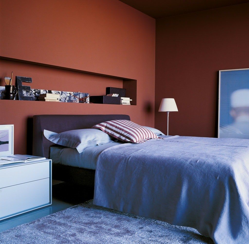 Двуспальная кровать из ткани с мягким изголовьем B&B Italia ARCH-00106518 - Вид №4