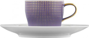 10578966 Furstenberg Чашка для эспрессо Furstenberg "Лунный свет" 70мл (фиолетовая) Фарфор, Керамика