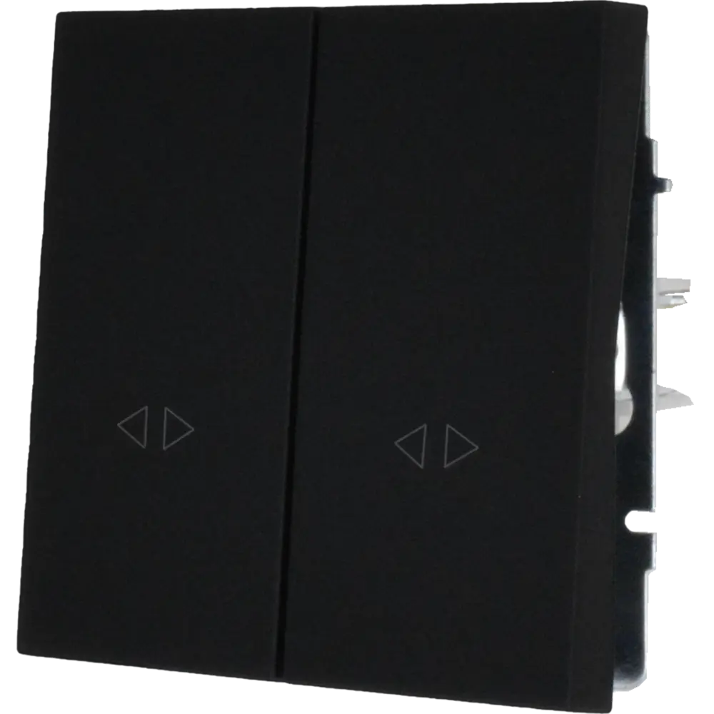 Выключатель перекрестный Lezard Zima 2 клавиши цвет черный STLM-2180259 - Вид №1