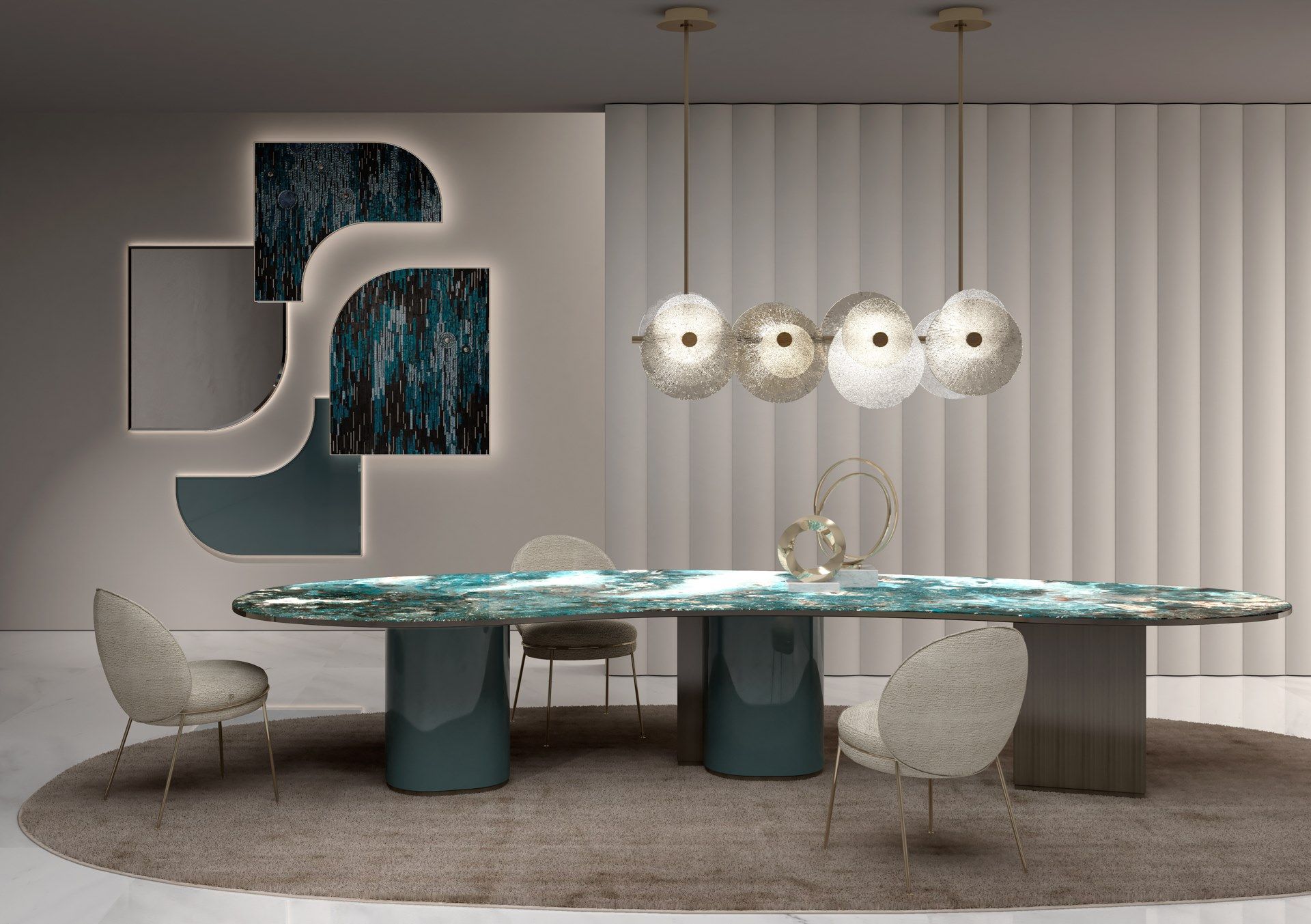 Стеклянный обеденный стол Sicis PHILIPPE ARCH-00125274 - Вид №2