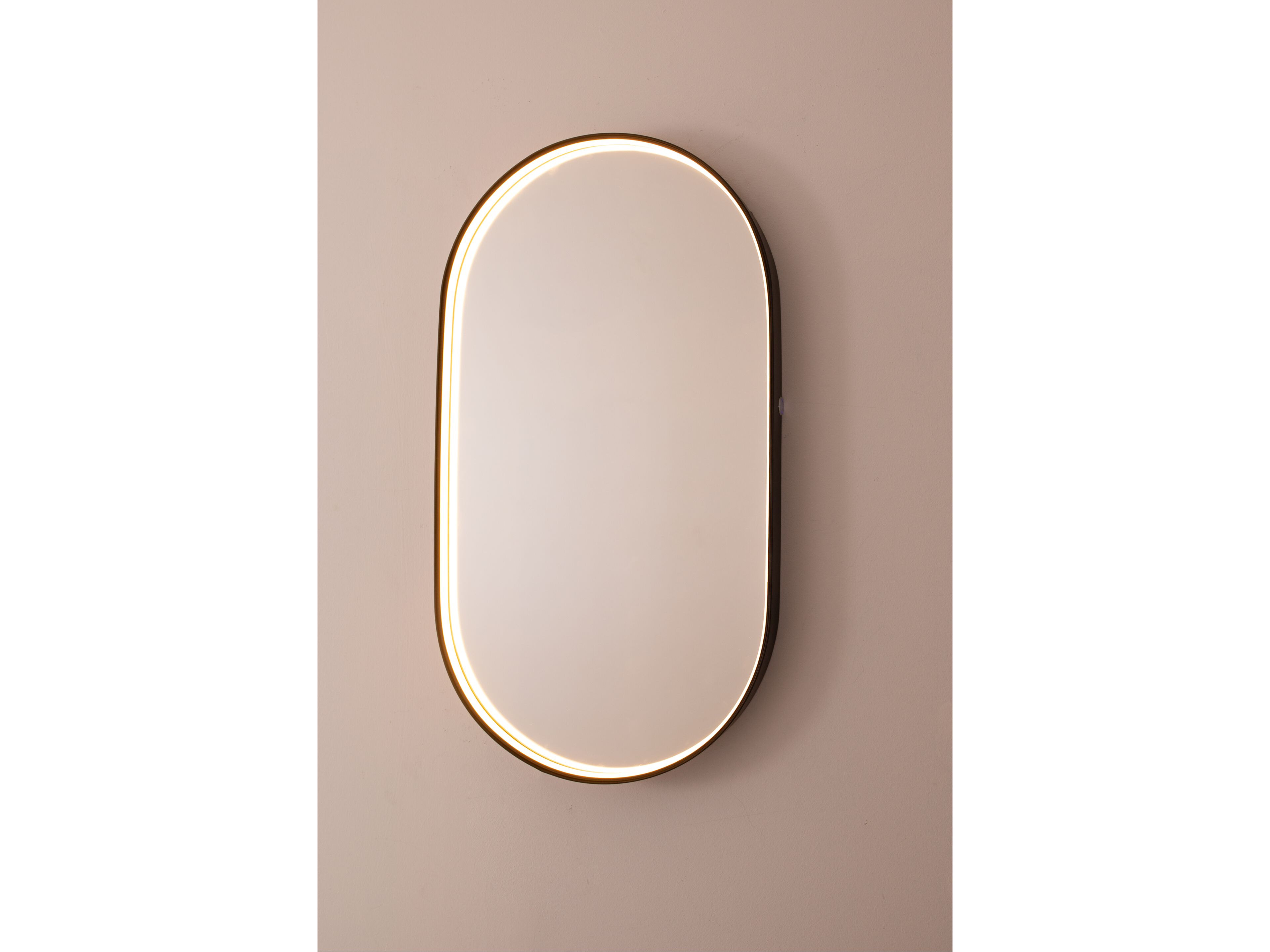 Овальное зеркало со встроенным настенным освещением BRG ILLUMINAZIONE SATURNO ARCH-00124183 - Вид №1
